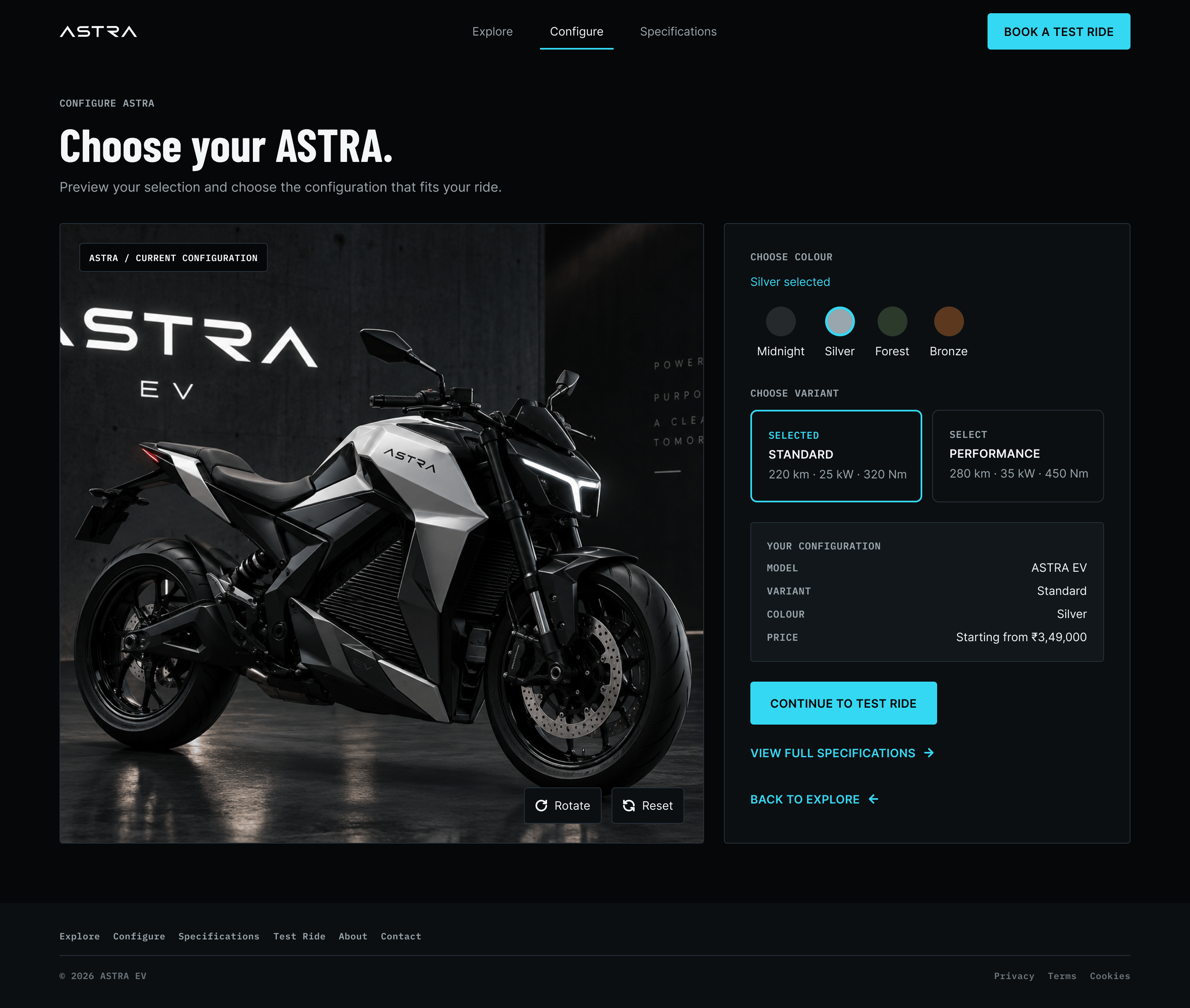ASTRA, Configure (desktop)