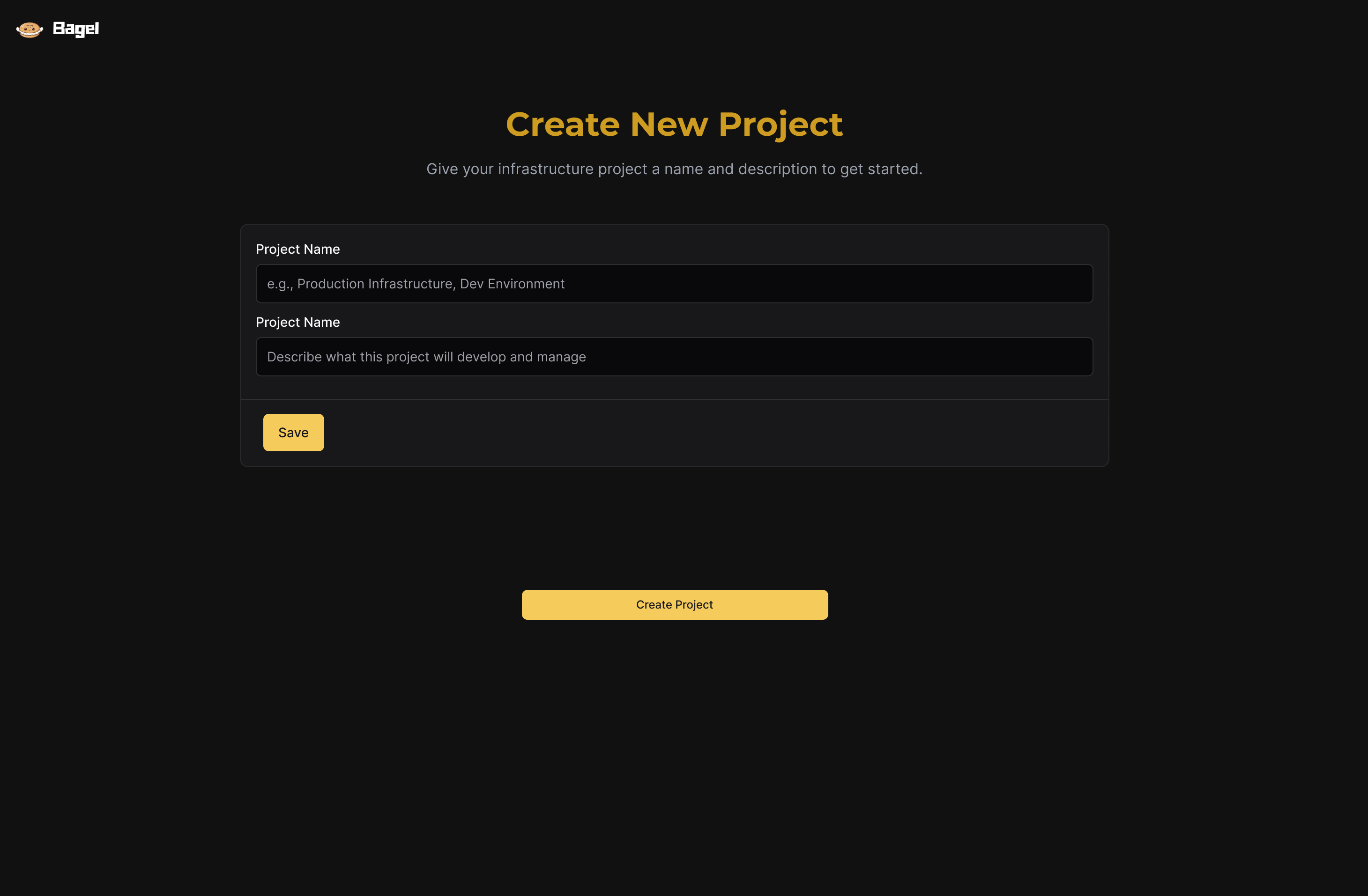 B5 Create New Project
