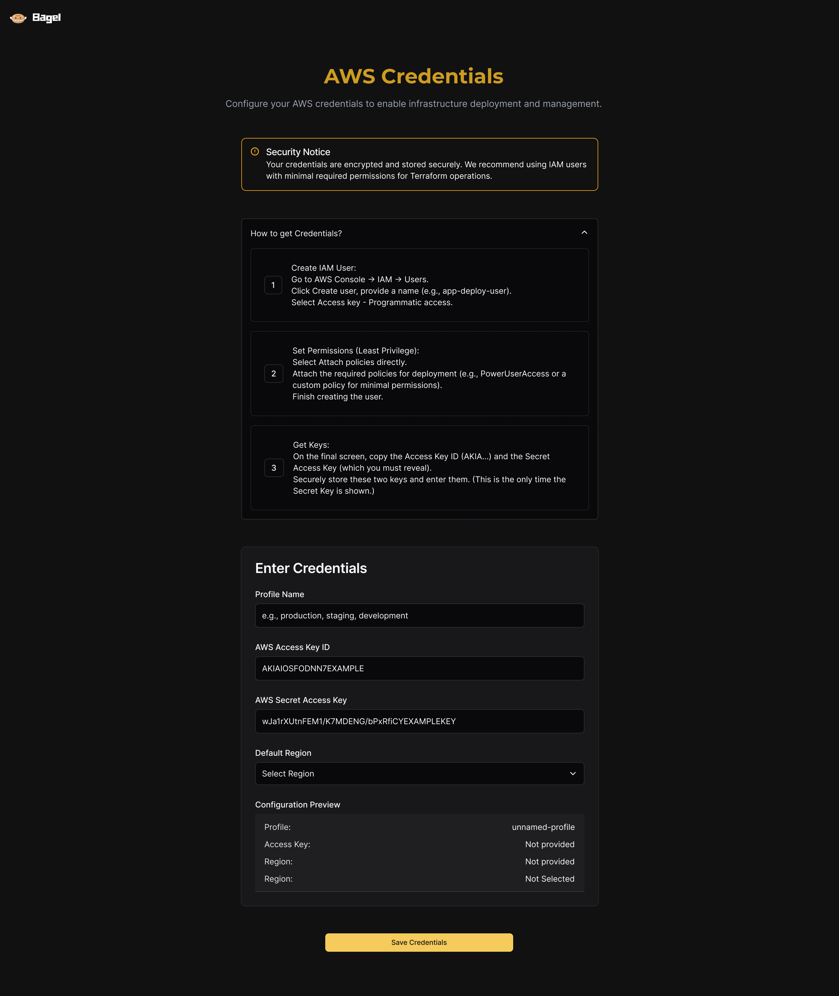 B8 Credentials guide open